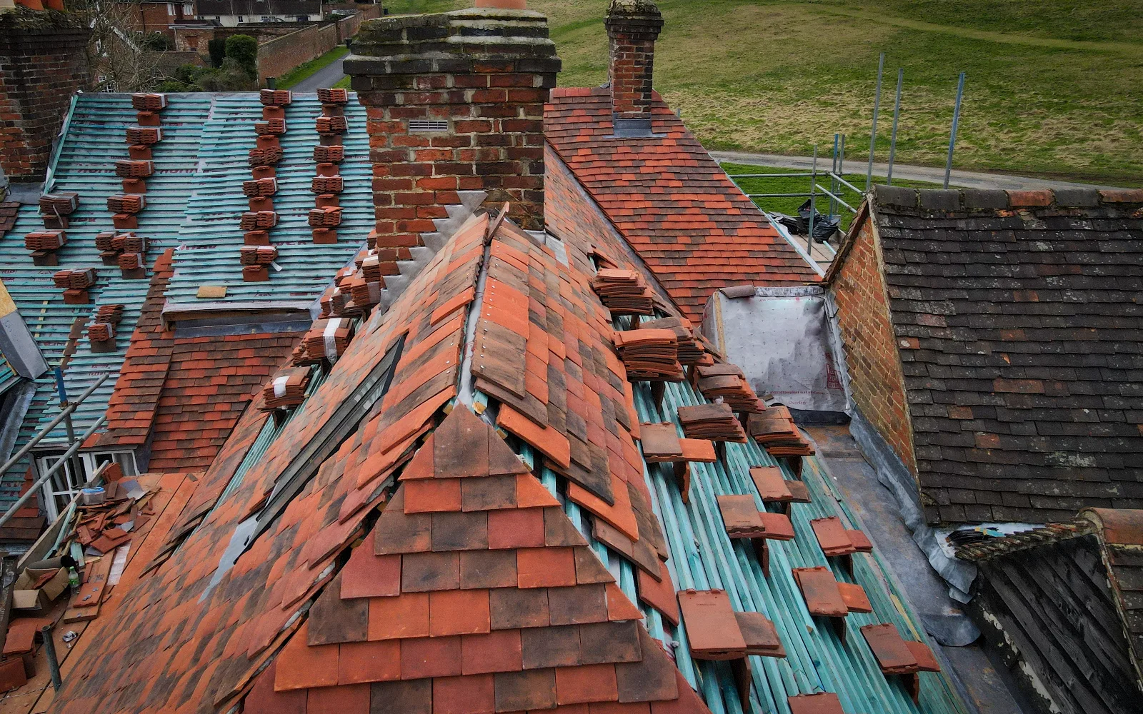 A finished roof