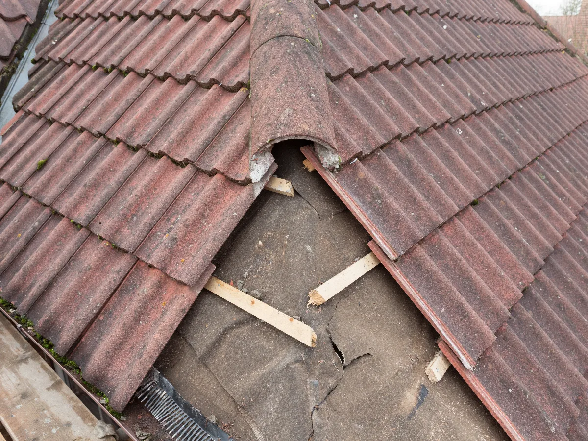 Oakcrest Roofing Ltd carrying out roofing work near Flixton